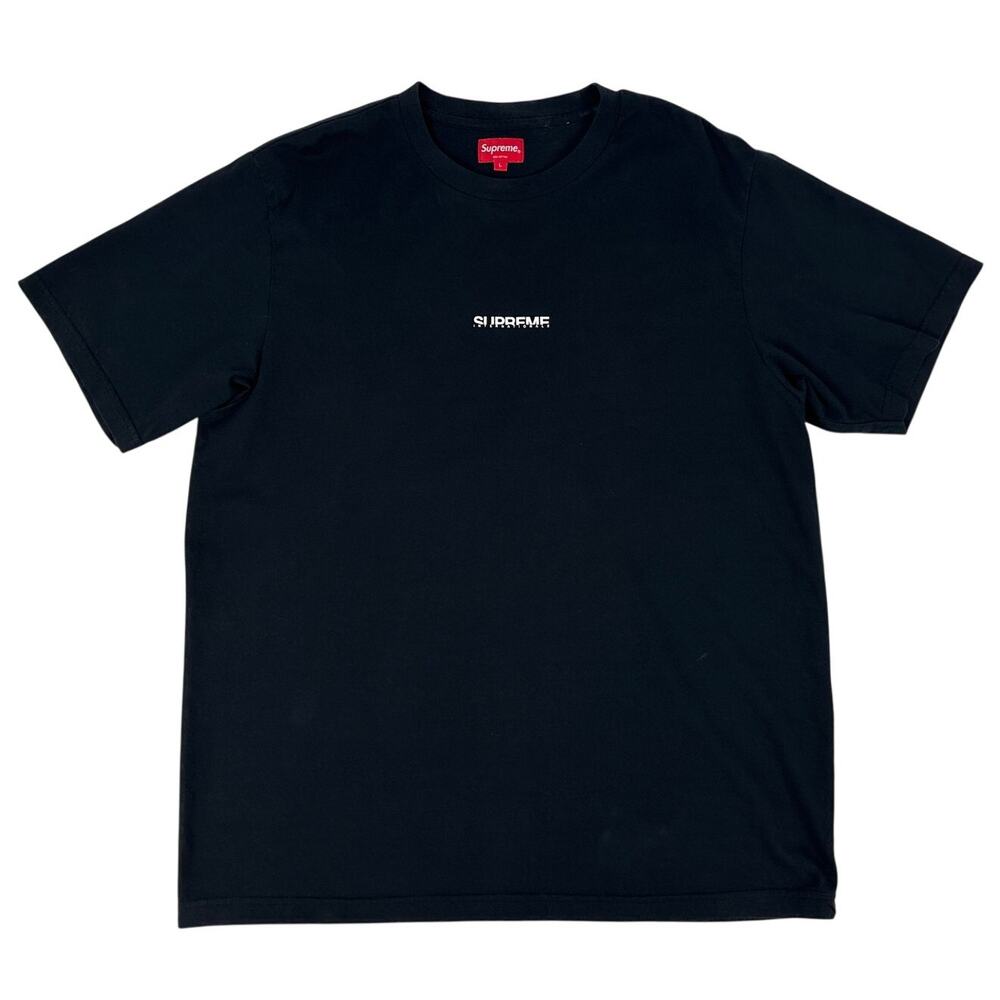 Supreme Typewriter Short Sleeve Black Tee (SS22) Men's Sz M